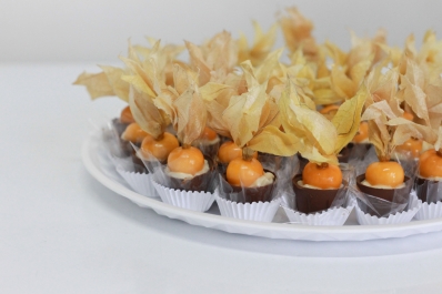 Copinho de Chocolate com Physalis