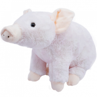Porco Rosa Sentado 32cm - Pelúcia