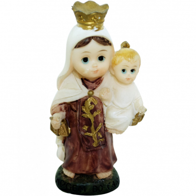 Nossa Senhora Do Carmo Infantil 8cm - Enfeite Resina