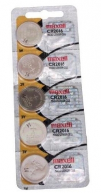 Bateria Lithium 3V CR2016 Maxell Original (cartela 5 Unid)