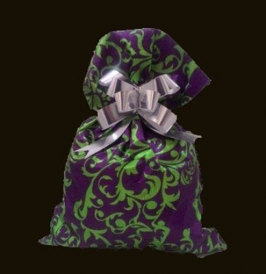 Saco De Presente Soft Touch - Arabesco Roxo: 20x29 Pcte C/50