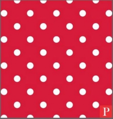 Saco Presente Perolizado - Little Poá Vermelho: 20x29 C/50