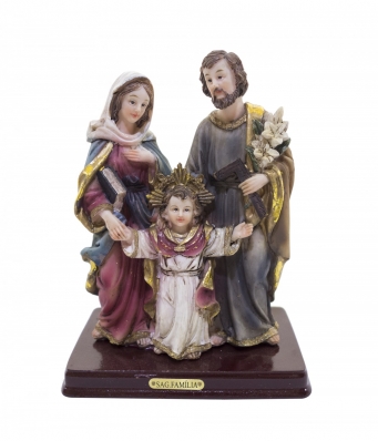 Sagrada Família 15cm - Enfeite Religiosa