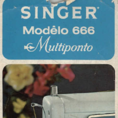 Manual de instruções singer 666 667 da maquina de costura multiponto