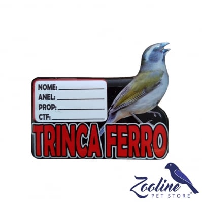 PLACA DE IDENTIFICAÇÃO RESINA SIMPLES - TRINCA FERRO