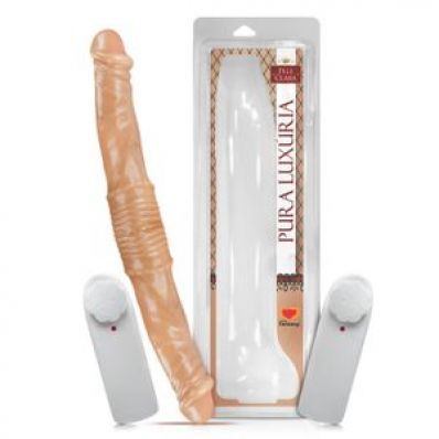 PRÓTESE PONTA DUPLA COM VIBRADOR 43,7,5x5CM
