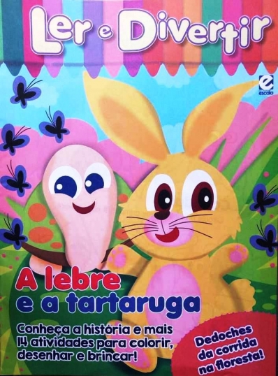 A lebre e a tartaruga - Revistinha: Col. Ler e divertir
