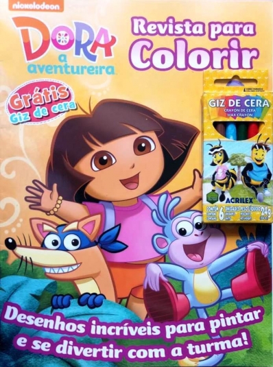 Nickelodeon: Dora a aventureira - Revista para colorir