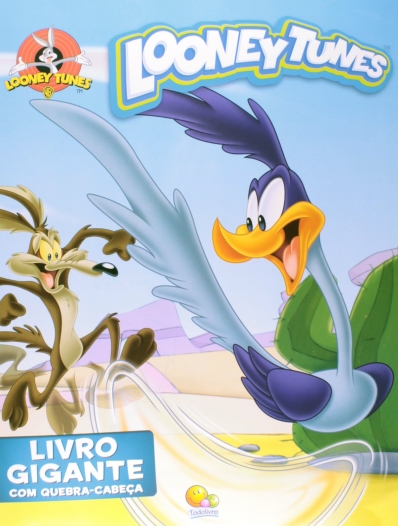 Livro gigante com quebra-cabeça - Looney Tunes