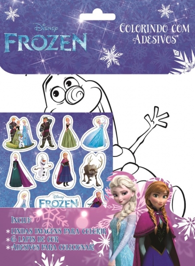Disney: Frozen - Colorindo com adesivos