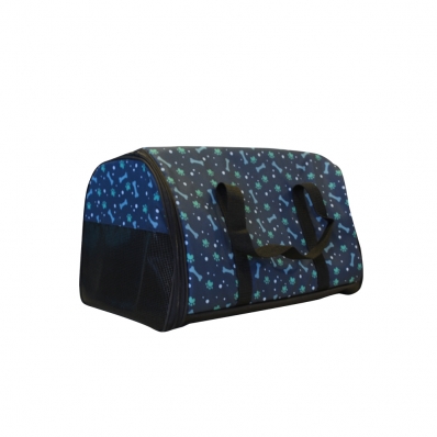 Bolsa para Transporte de Pets com Tela Frontal Azul