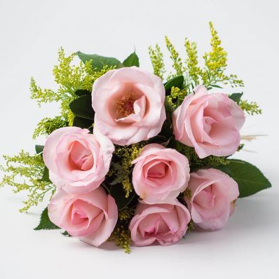 Ramalhete meia dúzia de rosa cor de rosa 