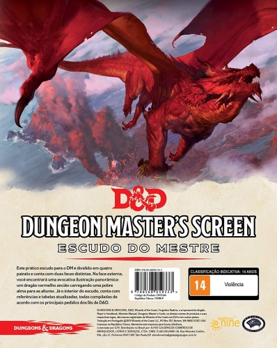 Dungeons & Dragons: Dungeon Masters Screen - Escudo do mestre