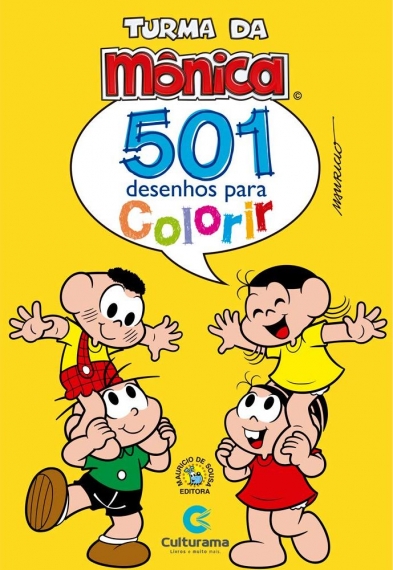 501 desenhos para colorir - Turma da Mônica