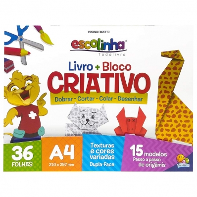 Livro + Bloco criativo - Escolinha