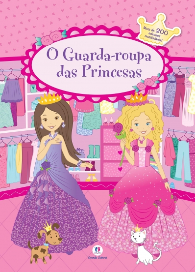 O guarda-roupa das princesas - Mais de 200 adesivos reutilizáveis