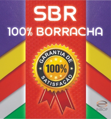 Placa 100% Borracha SBR FLAT - 1,20 x 0,80 - Espessura 11MM