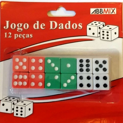 Jogo de dados 12 Peças - Gubly 0613