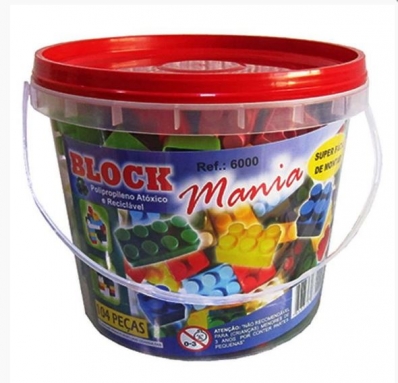 Blocos de montar 104 peças - Block Mania - 6000
