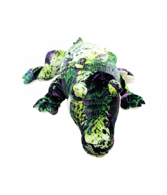 Crocodilo Multi Tons De Verde Deitado 81cm - Pelúcia