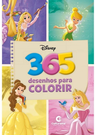 Kit 6 Revistas De Colorir Pintar Atividades Pincesas Disney