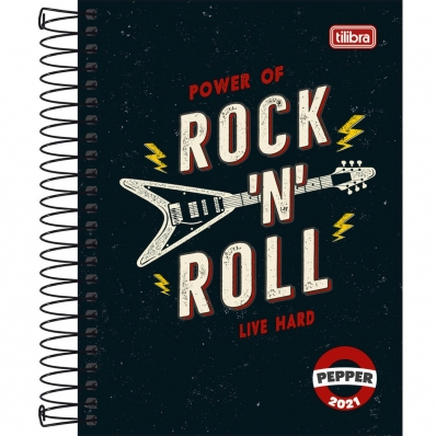 Agenda espiral diária pepper masculina 2021 - Tilibra