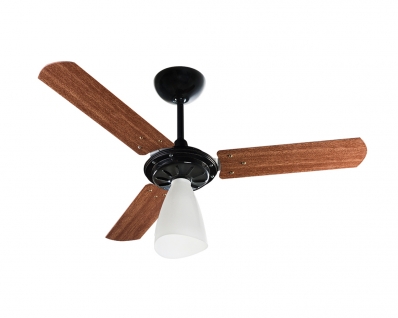 Ventilador Teto Wind Light 3 Pas Mogno/Pt 220V Copo