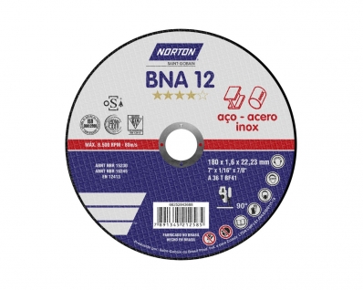 Disco Corte Aco Inox Bna 180x1,6x22,2mm