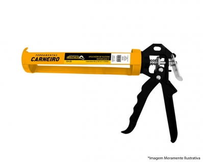 Aplicador Silicone Prof Reforcado 300g/305ml Carneiro