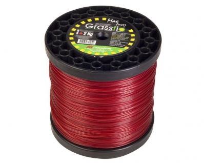 Fio Nylon Cortador Grama Grassfio 3,0mm 2kg Vermelho