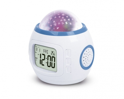 Relogio Despertador Musical Alarme C/Luzes 3Aaa Rd-1