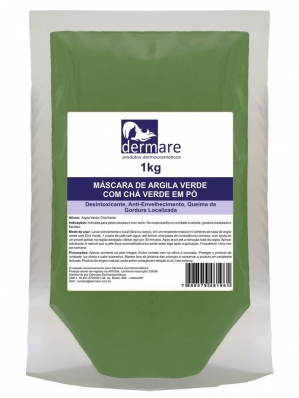 Argila Verde Adstringente e Remineralizante 1000g Chá Verde