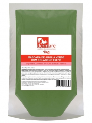 Argila Verde Adstringente e Remineralizante 1000g Colágeno