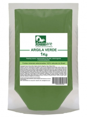 Argila Verde Adstringente e Remineralizante 1000g