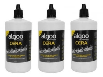 3x Lubrificante Bike Corrente Algoo Cera 200ml 