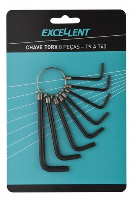 Chave Allen Jg 08pcs 1,5-6,0mm Importado Blister