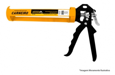 Aplicador Silicone Prof Reforcado 300g/305ml Carneiro