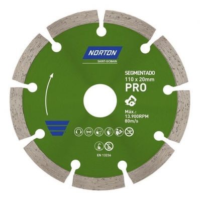 Disco Diam Norton Pro Segmentado Blister