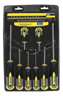 Chave Fenda/phillips Eda Jg 08pcs Blister 8wu
