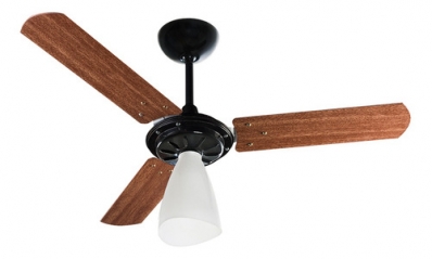 Ventilad Teto Wind Light 3 Pas Mogno/pt 127v Copo