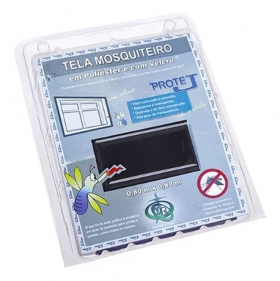 Tela P/janela C/velcro Pr 0,80x0,80