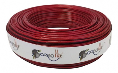 Fio Som Bicolor 2x18-0,75 100m Alum Cobreado