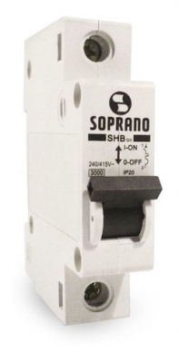 Disjuntor Soprano Din Unipolar Curva C 63a