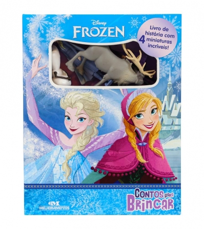 Frozen: Contos para Brincar - Acompanha 4 miniaturas incríveis!