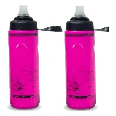 2x Caramanhola Garrafa Termica Tsw Spin 680ml Bike Mtb Speed