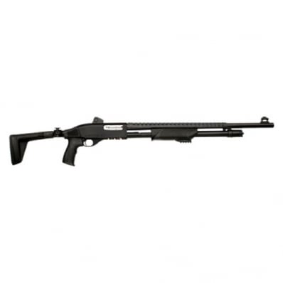 Espingarda Cbc Pump 586.2/7 Cyl Tactical - Cal.12 - 8 Tiros - Cano 24" - Oxidada