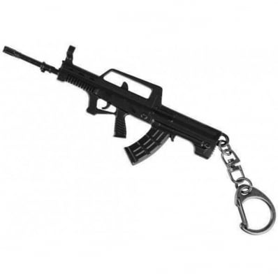 Chaveiro Miniatura Rifle Famas - Preto 