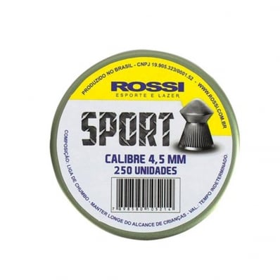 Chumbinho Rossi Sport 4.5mm - 250 Unidades