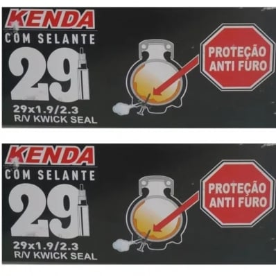 2x Câmara De Ar 29 Mtb Kenda Vacinada Selante Antifuros Valv Gr