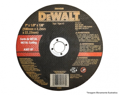 Disco Corte Metal Dewalt 7"X1/8"X7/8" Dw44560